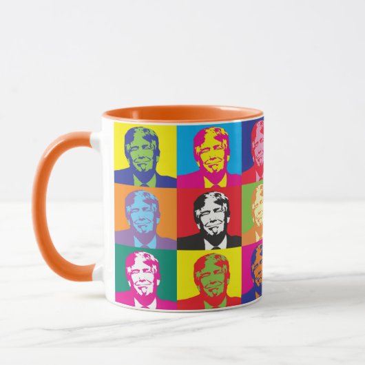 Pop Art Präsident Trump Tasse (Links)