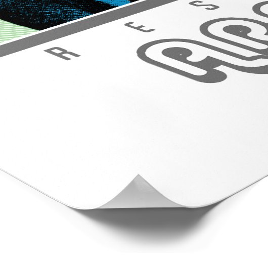 Pop Art President Arnold Poster (Ecke)