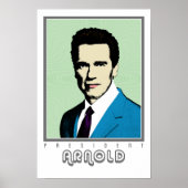 Pop Art President Arnold Poster (Vorne)