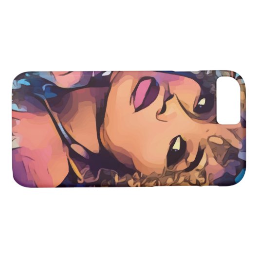 Pop Art Princess iPhone Case (Rückseite (Horizontal))