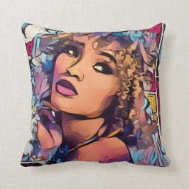 Pop Art PrincessThrow Kopfkissen Kissen