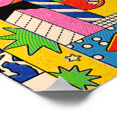 Pop Art Psychedelic Collage Poster (Ecke)
