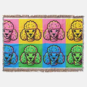 Pop-Art-Pudel-Decke Decke
