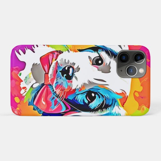 Pop Art Puppy Case-Mate iPhone Hülle (Rückseite (Horizontal))