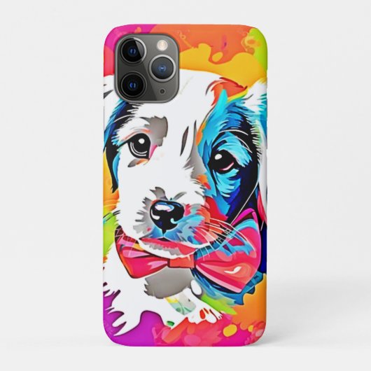 Pop Art Puppy Case-Mate iPhone Hülle (Rückseite)