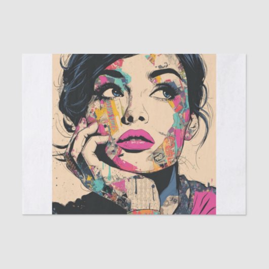 PoP Art Queen1.5 Seidenpapier (Vorderseite)