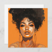 Pop Art Queen: Die Ermächtigung von Frauen Pop Kun Mitteilungskarte (Vorne/Hinten)