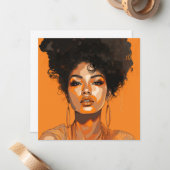 Pop Art Queen: Die Ermächtigung von Frauen Pop Kun Mitteilungskarte (Vorderseite/Rückseite Beispiel)