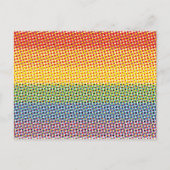 Pop Art Rainbow Flag Postkarte (Vorderseite)