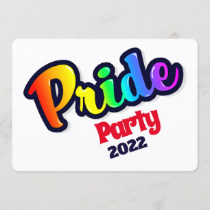 Pop Art Rainbow LGBT Pride - Einladung