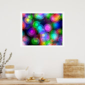 Pop Art Random Concentric Circles 02 Poster (Küche)