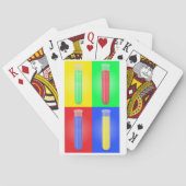 Pop-Art-Reagenzgläser Wissenschaft Chemie Labor Spielkarten (Rückseite)