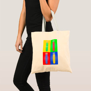 Pop-Art-Reagenzgläser Wissenschaft Chemie Labor Tragetasche