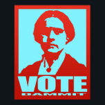 Pop-Art Red & Aqua Vote Dammit Susan B. Anthony Poster<br><div class="desc">Dieses moderne Design im Pop-Art-Stil zeichnet sich durch eine Silhouette-Portrait von Susan in Rot- und Aquablau-Farbtönen aus. Unterhalb ihres Portraits befinden sich die Worte "Vote Dammit" in fett gedrucktem Aqua-Typ. Susan B. Anthony hat lange und hart daran gearbeitet, bei der Ausarbeitung des 19. Änderungsantrags mitzuwirken, der Frauen das Wahlrecht einräumt....</div>
