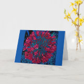 Pop Art Red Blume Ball Card Karte (Gelbe Blume)