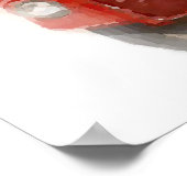 Pop Art Red London Bus Poster (Ecke)