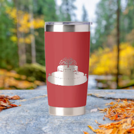 Pop Art Red mit negativem Springbrunnen Thermobecher