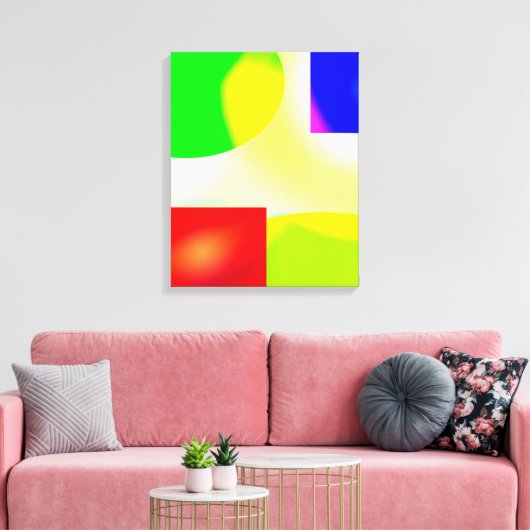 Pop Art Reflektion Leinwanddruck (Insitu (Wohnzimmer))