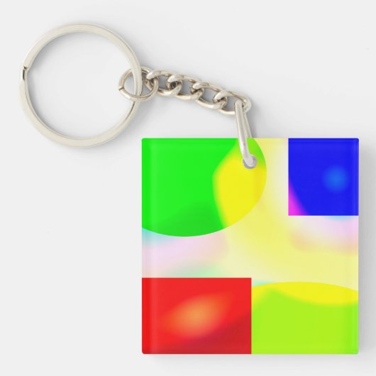Pop Art Reflektion Schlüsselanhänger (Vorderseite)
