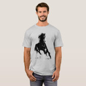 Pop Art Reiten T-Shirt (Vorne ganz)