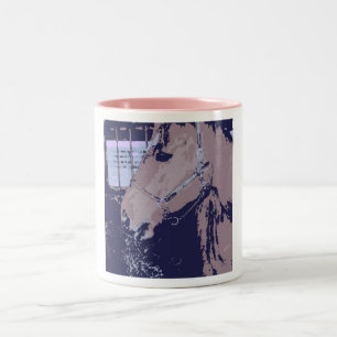 Pop Art Reiten Zweifarbige Tasse