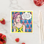 Pop Art Relatiship Spaß Cocktail Napkin Serviette (Beispiel)