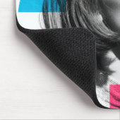 Pop Art Retro Chic Mädchen Mousepad (Ecke)