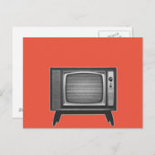 Pop Art Retro Fernseher Set Postkarte (Vorne/Hinten)