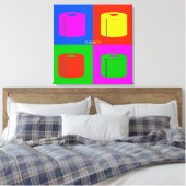 Pop Art Retro Psychedelic Toilettenpapier Vibrany Leinwanddruck (Insitu (Schlafzimmer))