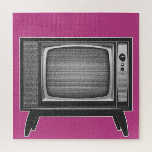 Pop Art Retro TV Set Puzzle
