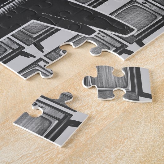 Pop Art Retro TV Set Puzzle (Seite)