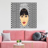 Pop Art Retro Vintage Mauerdrucke für Mädchen Leinwanddruck (Insitu (Wohnzimmer))