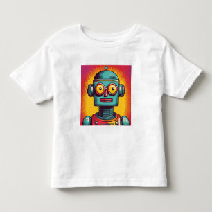 Pop Art Robot Kleinkind T-shirt