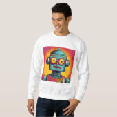 Pop Art Robot Sweatshirt (Vorne ganz)