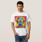Pop Art Robot T-Shirt (Vorne ganz)