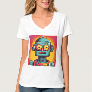 Pop-Art-Roboter T-Shirt