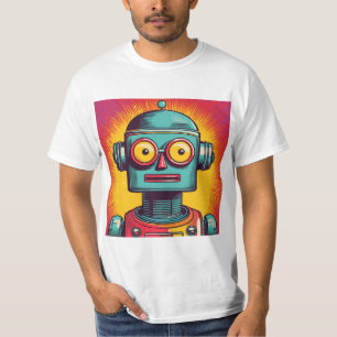 Pop-Art-Roboter T-Shirt