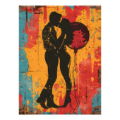 Pop Art Romance: Pareja y Bola de Disco Fotodruck (Vorne)