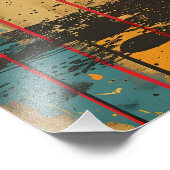 Pop Art Romántico: Pareja con Globos de Corazón Fotodruck (Ecke)