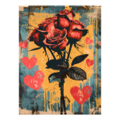 Pop Art Romántico: Ramo de Rosas Fotodruck (Vorne)