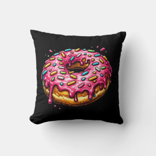 Pop-Art-Rosa-Donut-Kissen Kissen