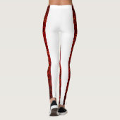 "Pop Art Rouge: Leggings der dunkelroten Lady" (Rückseite)