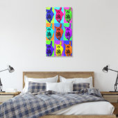 Pop Art Running Dackel Ohren flattern Leinwanddruck (Insitu (Schlafzimmer))
