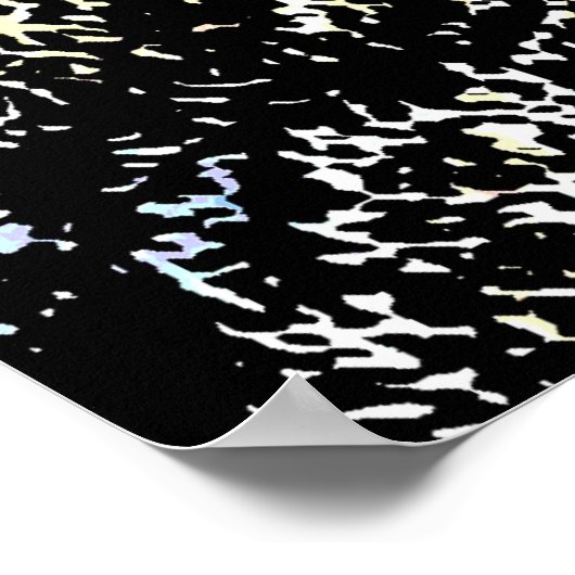 Pop Art Running Pferde Print Poster (Ecke)