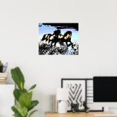Pop Art Running Pferde Print Poster (Heimbüro)