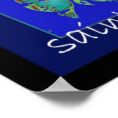 Pop Art Saint Bernadette Poster (Ecke)