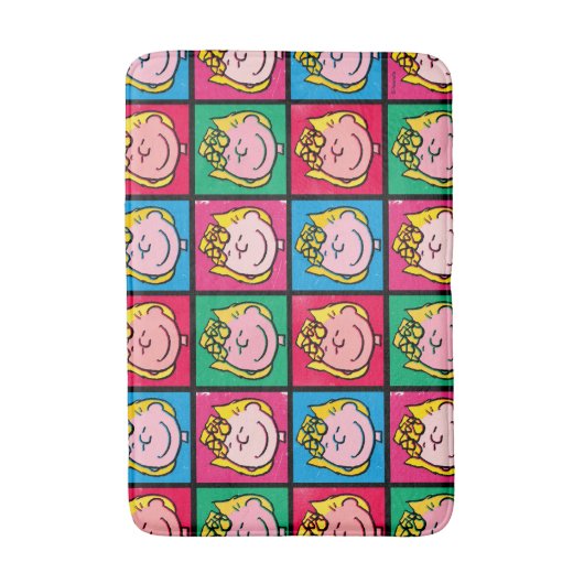 Pop Art Sally | Mod für Ihr Muster Badematte (Vorderseite Vertikal)