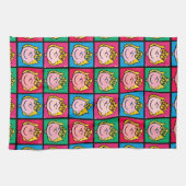 Pop Art Sally | Mod für Ihr Muster Geschirrtuch (Horizontal)
