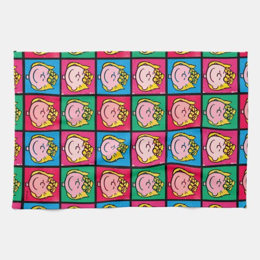 Pop Art Sally | Mod für Ihr Muster Geschirrtuch (Horizontal)