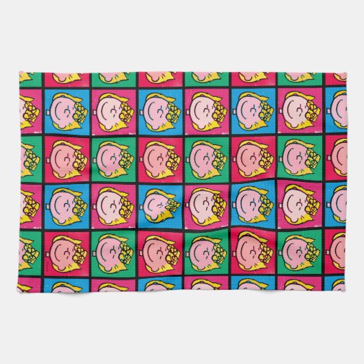 Pop Art Sally | Mod für Ihr Muster Geschirrtuch (Horizontal)